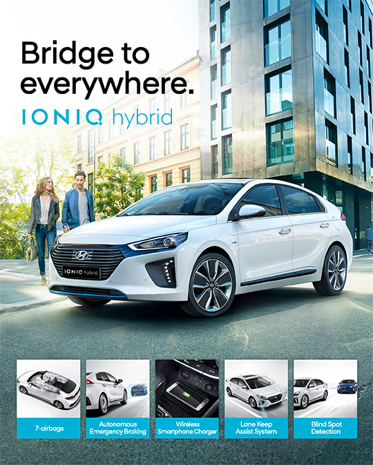 Bridge to everywhere. IONIQ Hybrid